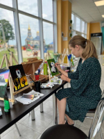 Ракитянка открыла студию рисования благодаря участию в программе «Содействие».